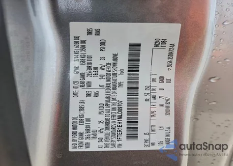 2021 Ford Ranger Xl from USA, damaged, VIN 1FTER1EH1MLD09707